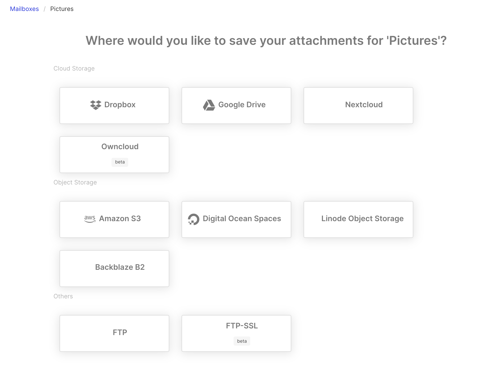 Connect to a storage medium